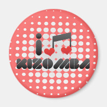 Fan de Kizomba Magnets Pour Réfrigérateur