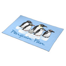 Fan de pingouin set de table