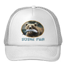 Fan de sushi casquettes de camionneur