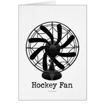 Fan d'hockey (#2) carte de vœux