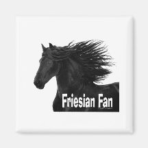 Fan frisonne magnets pour réfrigérateur