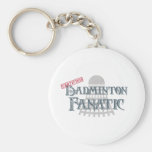 Fanatique de badminton porte-clefs