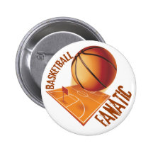 FANATIQUE DE BASKET-BALL BADGE AVEC ÉPINGLE