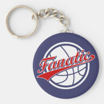 Fanatique de basket-ball porte-clés