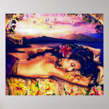 Fantaisie (Ariadne) par l'affiche d'iris de Lisa