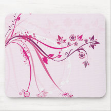 Fantaisie rose tapis de souris