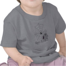 Fantôme de Halloween et chemise heureux d'araignée T-shirts