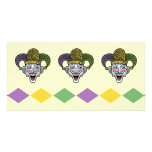 Farceur de mardi gras carte avec photo