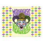 Farceur de mardi gras cartons d'invitation