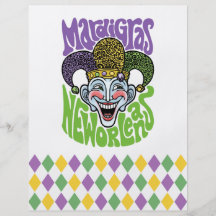 Farceur de mardi gras prospectus personnalisés