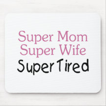 Fatigué superbe d'épouse superbe superbe de maman tapis de souris