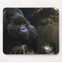 Faune-défenseur masculin Mousepad de gorille de mo Tapis De Souris