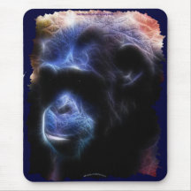 Faune-défenseur mis en danger par chimpanzé Mousep Tapis De Souris