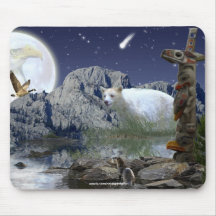 Faune sacrée Mousepad d'esprit de Haida d'animaux Tapis De Souris