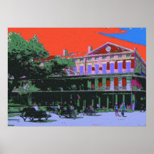 Fauvism : Bâtiment de la Nouvelle-Orléans Pontalba Posters