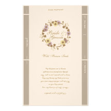 Faveur de mariage de modèle de paquet de graine papier à lettre customisable