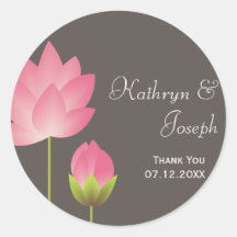 Faveur grise moderne rose de mariage de fleurs de  adhésif