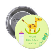 Faveurs neutres de baby shower de bouton de jouet  pin's avec agrafe