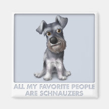 Favori de Schnauzer Aimant