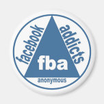FBA :  Intoxiqués de Facebook anonymes Magnets Pour Réfrigérateur