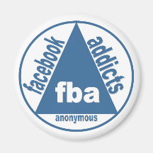 FBA :  Intoxiqués de Facebook anonymes Magnets Pour Réfrigérateur