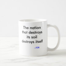 FDR le défenseur de l'environnement Mugs À Café