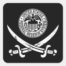 Federal Reserve piratent le logo Autocollants