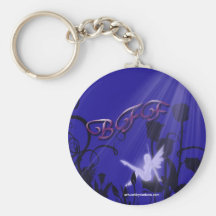 Fée dans la lumière de lune porte-clefs