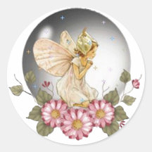 Fée de bulle adhésifs ronds