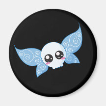 Fée de crâne - bleu aimants