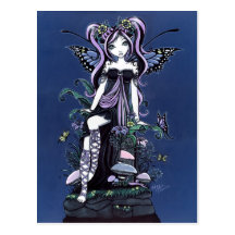 Fée de fleur de Cassandra Carte Postale