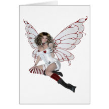 Fée de lingerie carte de vœux