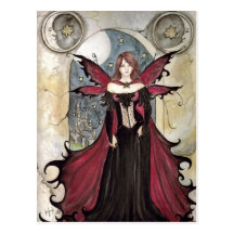 Fée de vampire carte postale