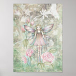 Fée douce de rose de rose poster