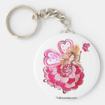 Fée du coeur papillon Colineandco Porte-clés