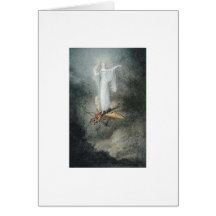 Fée et libellule carte de vœux