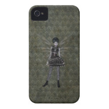 Fée gothique vintage mignonne étui iPhone 4