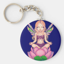 Fée" Keychain "de Lotus Porte-clé