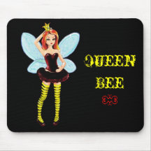 Fée Mousepad de reine des abeilles Tapis De Souris