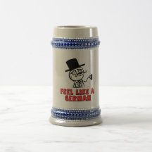 Feel Like a allemands Meme Beer Mug