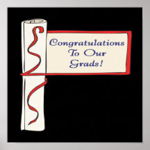 Félicitations à nos diplômés affiche