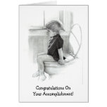 FÉLICITATIONS, ACCOMPLISSEMENT : HUMOUR CARTES DE VŒUX