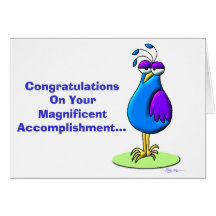 Félicitations sur votre accomplissement magnifique cartes de vœux