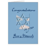 Félicitations sur votre barre Mitzvah ! - Bleu Carte De Vœux