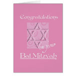 Félicitations sur votre bat mitzvah ! - Rose Carte