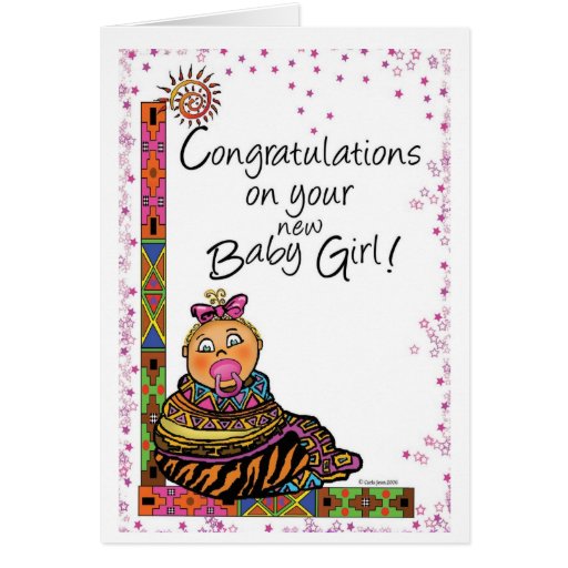 Félicitations sur votre bébé (bébé blanc) cartes de vœux