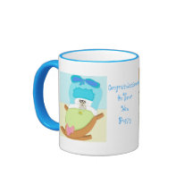 Félicitations sur votre nouveau chiot, bleu tasses à café