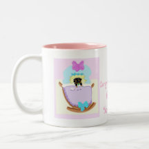 Félicitations sur votre nouveau chiot, rose tasses à café