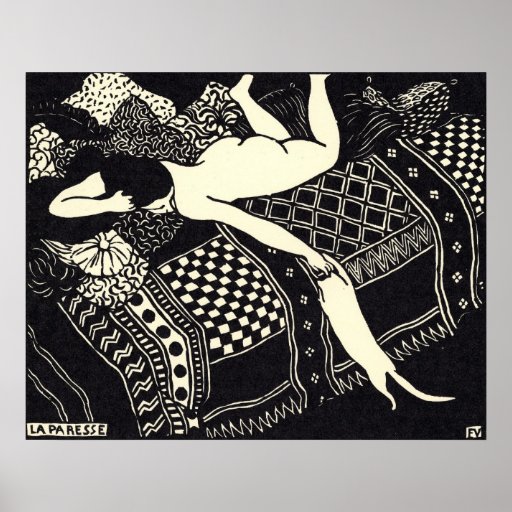 Félix Vallotton - paresse de La, affiche 1896