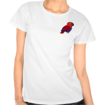 Femelle de perroquet d'Eclectus T-shirt